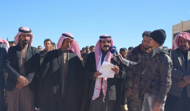 عشيرة “الفدعان” تعلن دعمها لمليشيات صالح مسلم في الرقة.