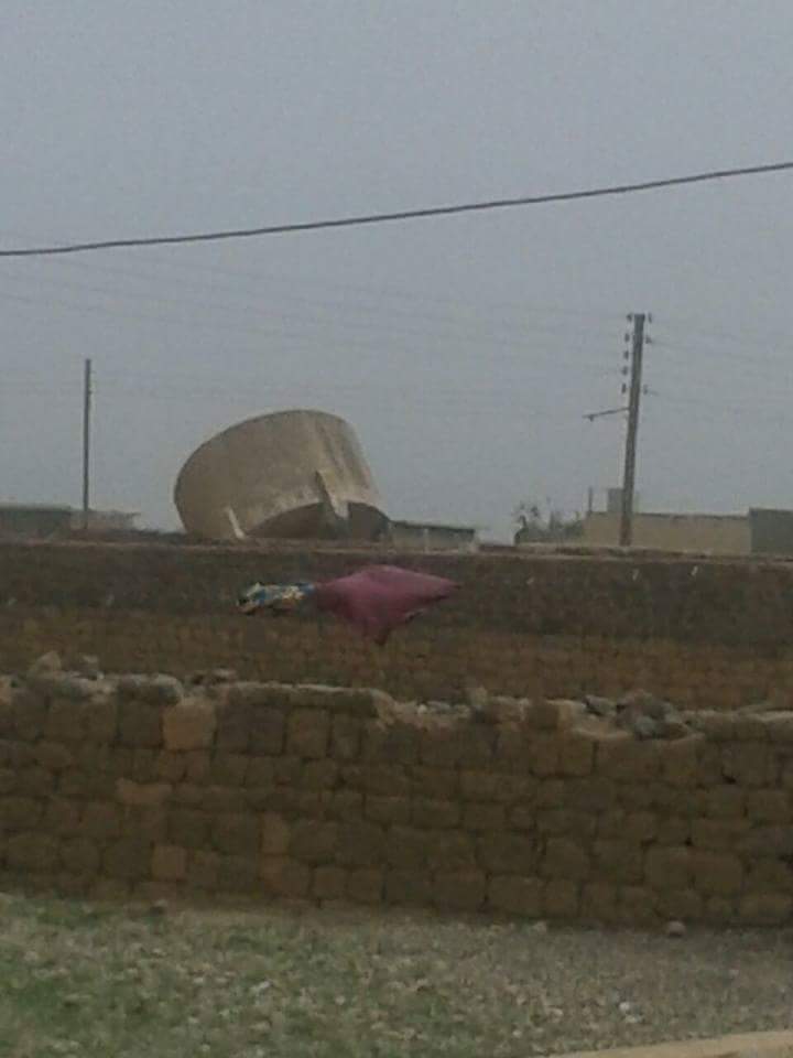 عاجل : تدمير خزان المياه الرئيسي في قرية “حمرة بلاسم” في ريف الرقة الشرقي