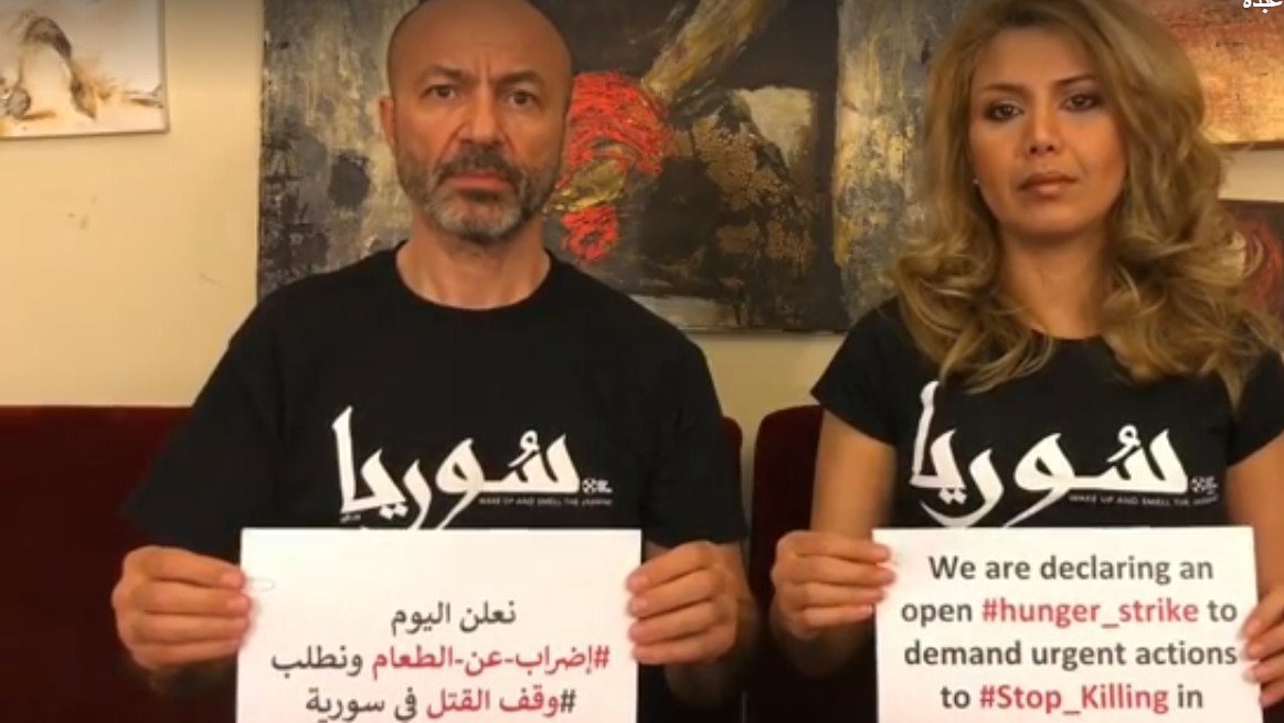 الفنان جهاد عبده يضرب عن الطعام مع زوجته في الذكرى السابعة للثورة