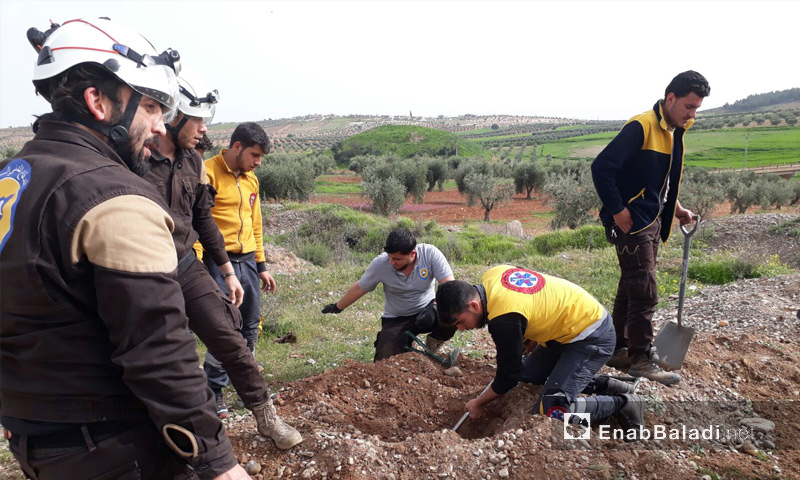 العثور على مقبرة جماعية لمقاتلين من “الجيش الحر” في عفرين