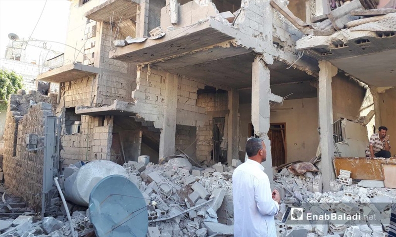 ضحايا جراء قصف جوي على ريف حمص الشمالي