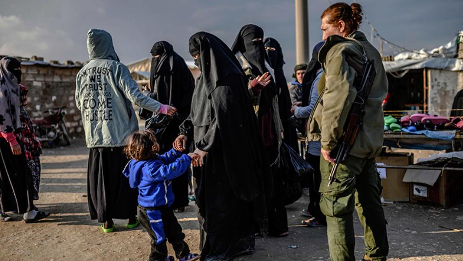قتلى نساء من داعش بمخيم الهول في الحسكة