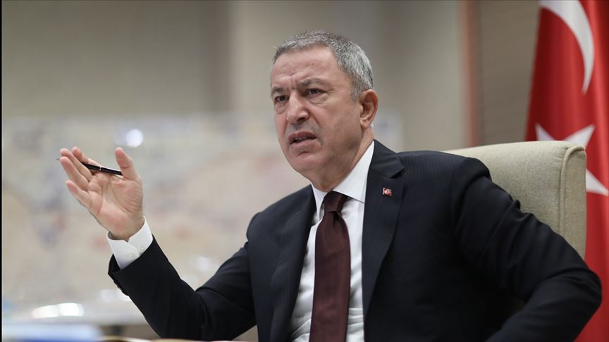 وزير الدفاع التركي:”نبع السلام” مستمرة بنجاح وتم تحييد 342 إرهابيًا