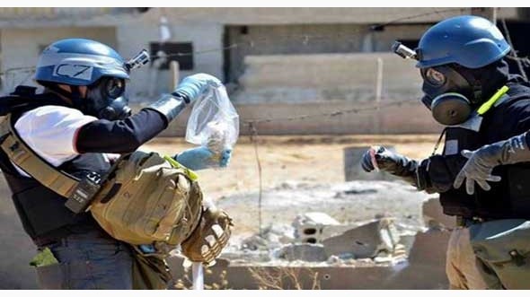 فريق منظمة حظر الأسلحة الكيميائية يقدم تقريره عن سوريا