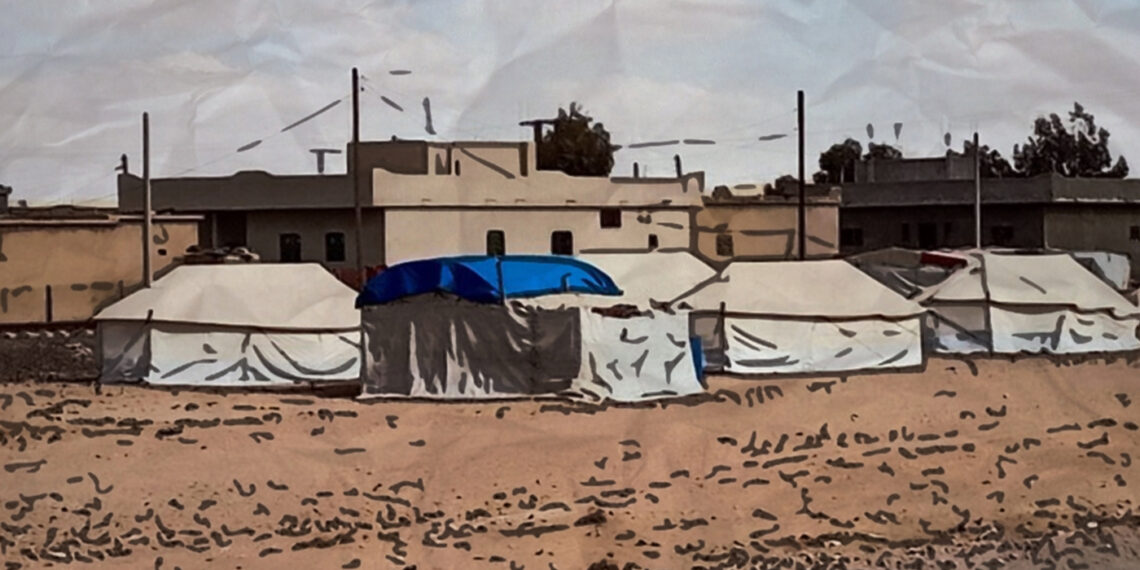 وسط تقاعس المنظمات الإنسانية.. منازل مدمرة في الرقة أضحت مأوى للنازحين من دير الزور وحلب